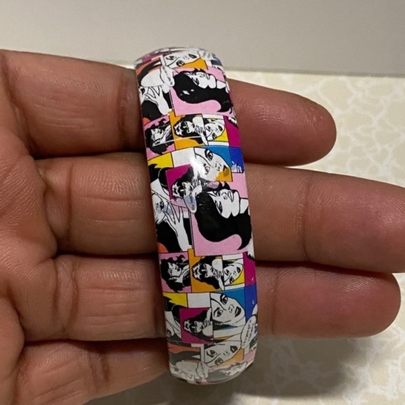 Women's Fashion Bangle Bracelet White multicolor‎ - Picture 7 of 9